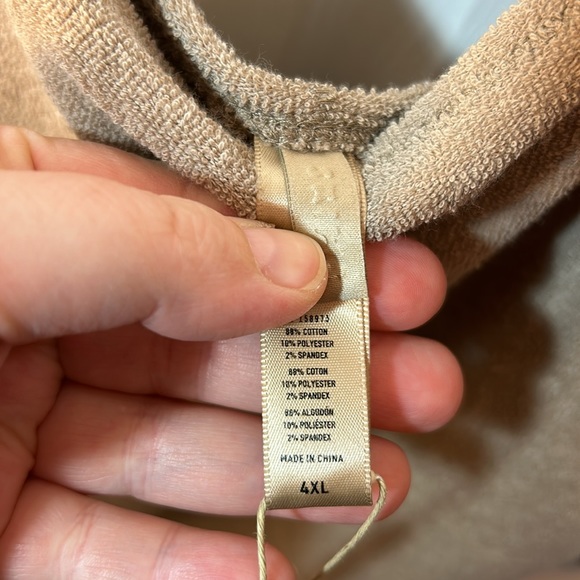 Nwt 4XL Skims desert/ tan brown terry cloth dress - Picture 4 of 8